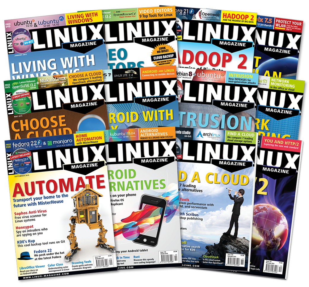 Linux Magazine 2015 - Digital Issue Archive