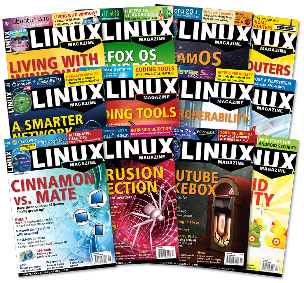 Linux Magazine 2014 - Digital Issue Archive