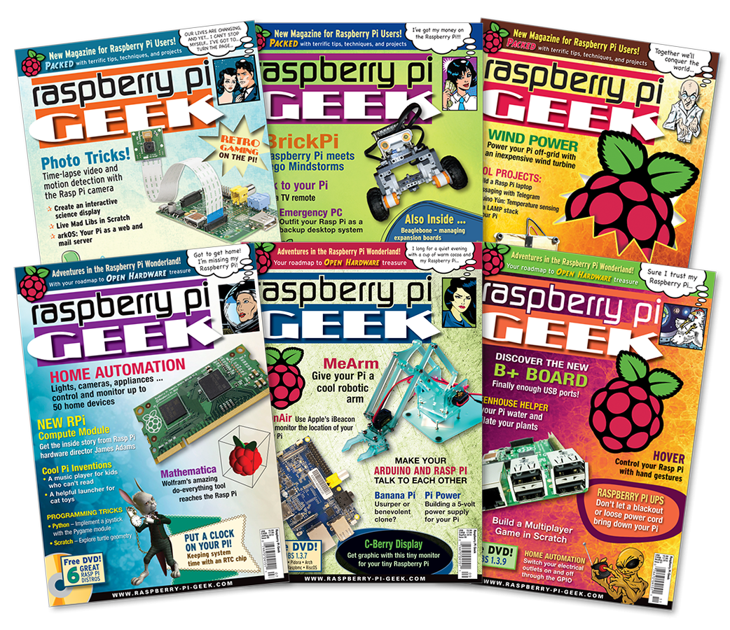 Raspberry Pi Geek Warehouse Wonders 2014 – Print Issues #02 to #07 - Archive Bundles